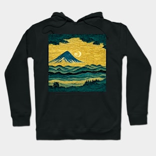 A Van Gogh mountains and fields landscape Hoodie